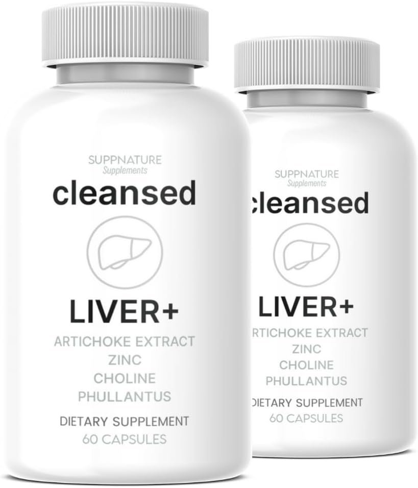 (2 Pack) Cleansed Liver+ Supplement Advanced Formula, Liver Support Supplement, 120 Capsules