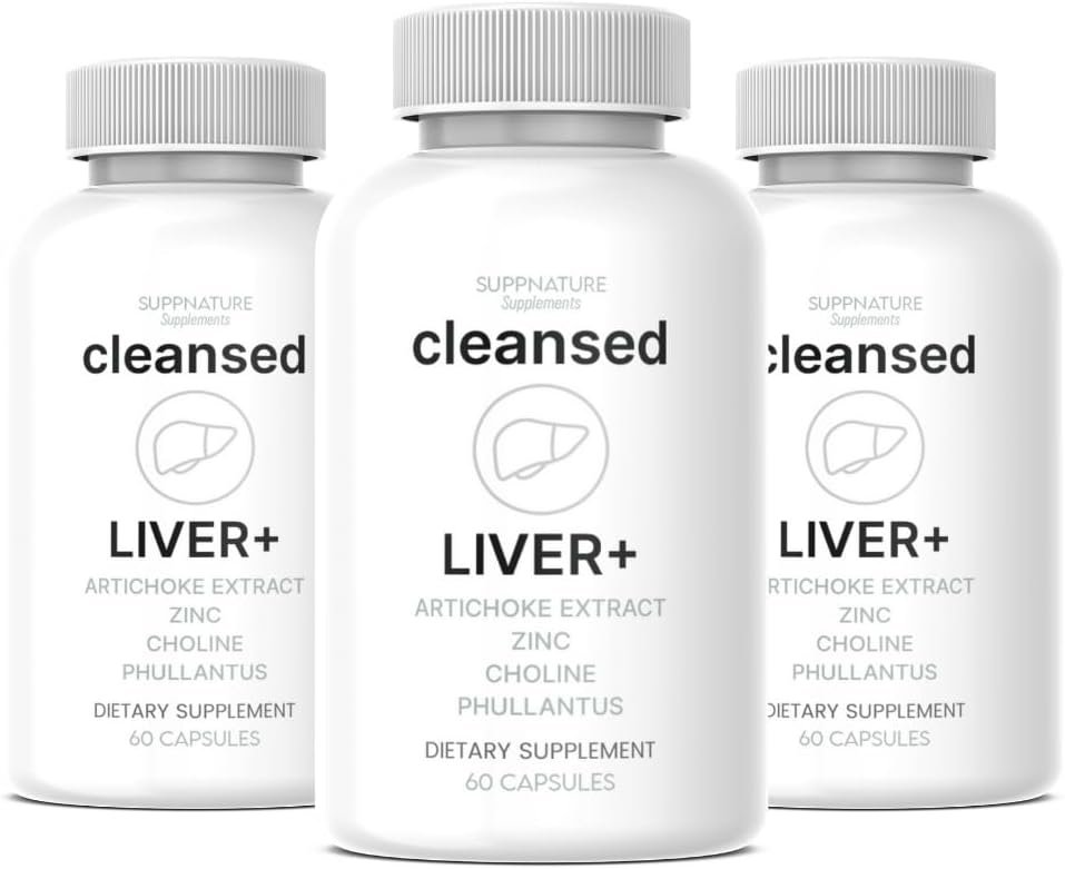 (3 Pack) Cleansed Liver+ Supplement Advanced Formula, Liver Support Supplement, 180 Capsules
