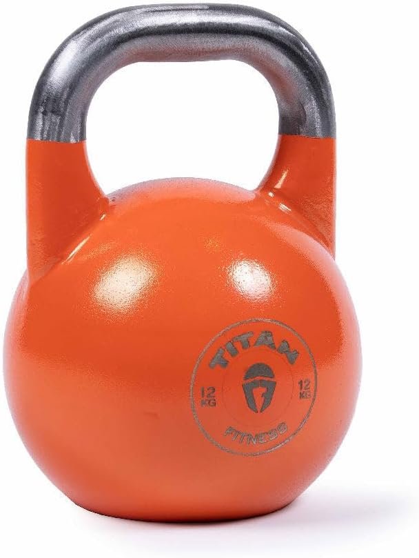 Titan Fitness Competition Kettlebell, Single Piece Casting, KG Markings, Full Body Workout