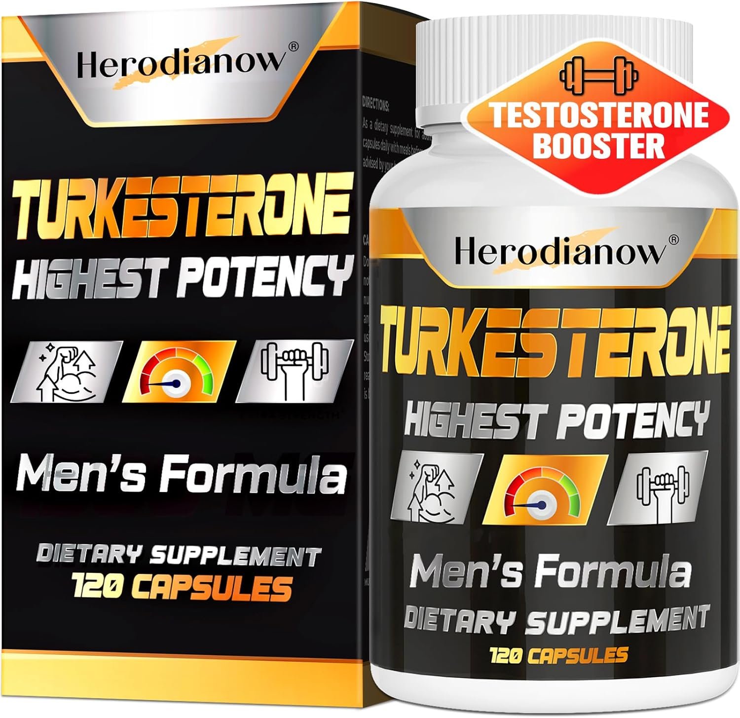 Testosterone Booster – 78,000mg Testosterone Supplement for Men, Mens Testosterone Booster for Muscle Builder Workout, Muscle Growth, Energy, Endurance, Strength, Stamina & Recovery – 120 Capsules