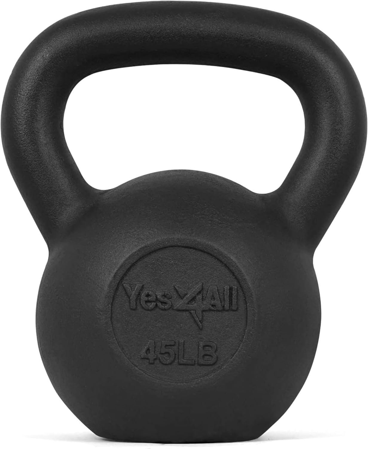 Yes4All Cast Iron Kettlebell, Strength Training Kettlebells 5-80 Lb (5,10,15,20,25,30,35,40,45,50,60,70,80 Lb) for Full Body Workout, Push up, Strength Training – Single & Kettlebell Set of 2 for Men