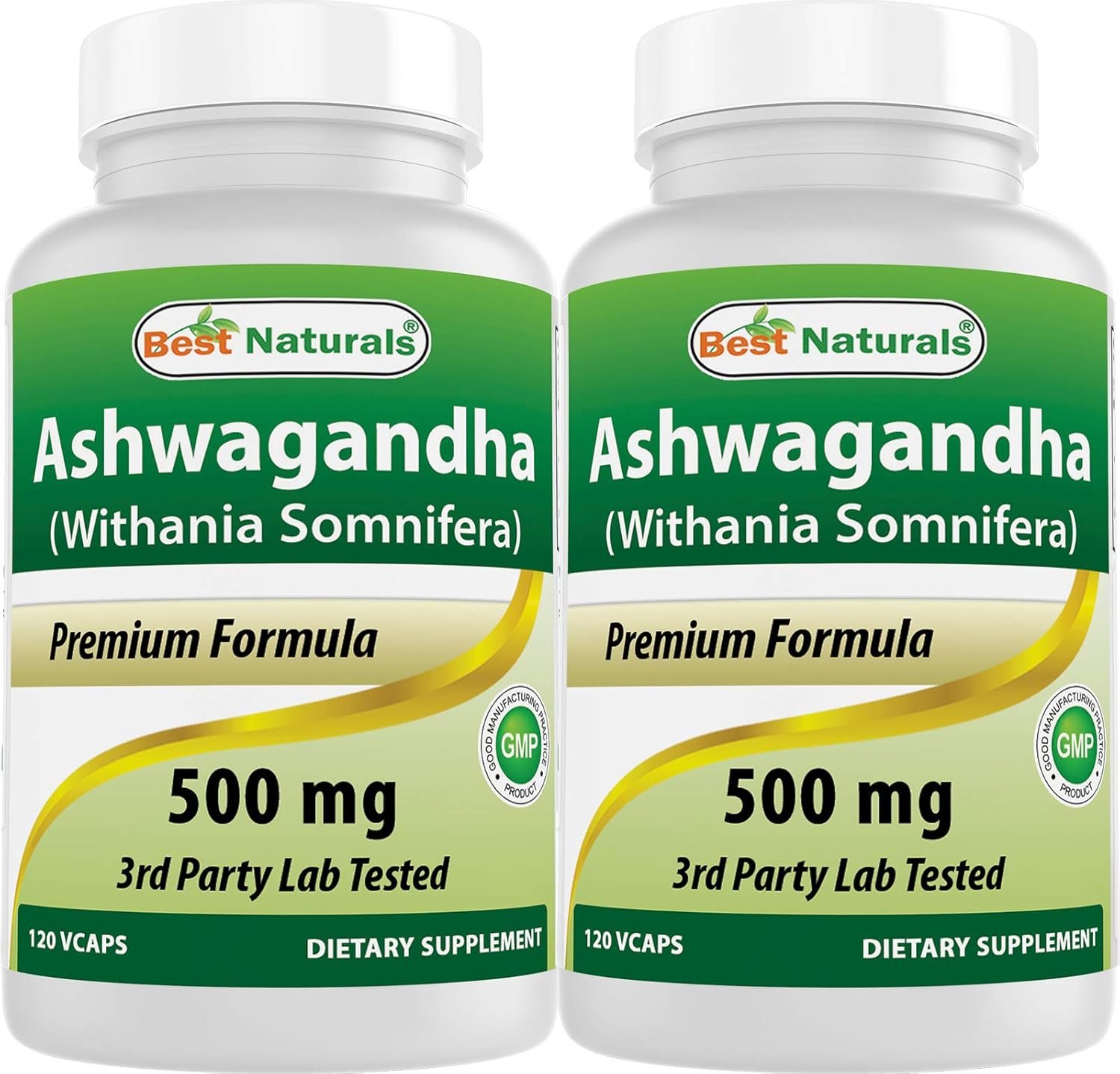 Best Naturals Ashwagandha Extract 500 Mg 120 Capsules (Pack of 2)