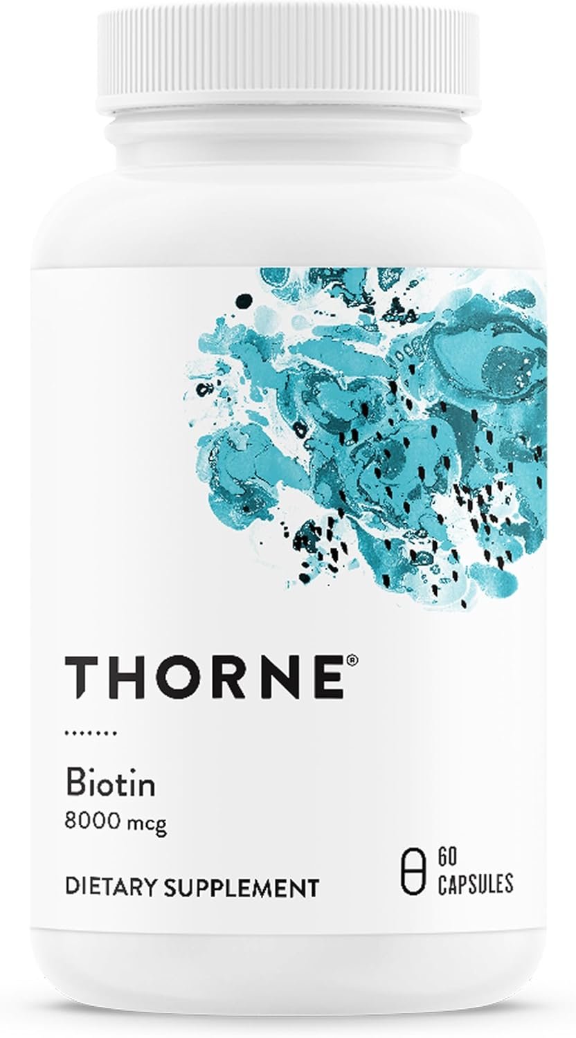 THORNE – Biotin – Vitamin B7 Supplement for Healthy Hair, Nails, Skin & Metabolism* – 60 Capsules