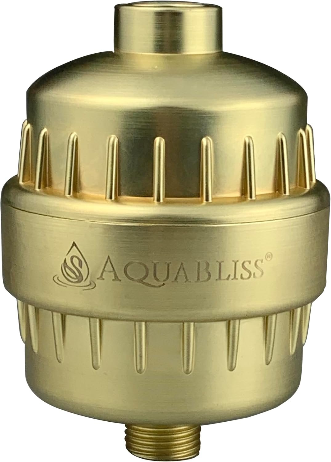 AquaBliss High Output Revitalizing Shower Filter – Reduces Dry Itchy Skin, Dandruff, Eczema, and Dramatically Improves The Condition of Your Skin, Hair and Nails – Matte Gold (SF100-GD)