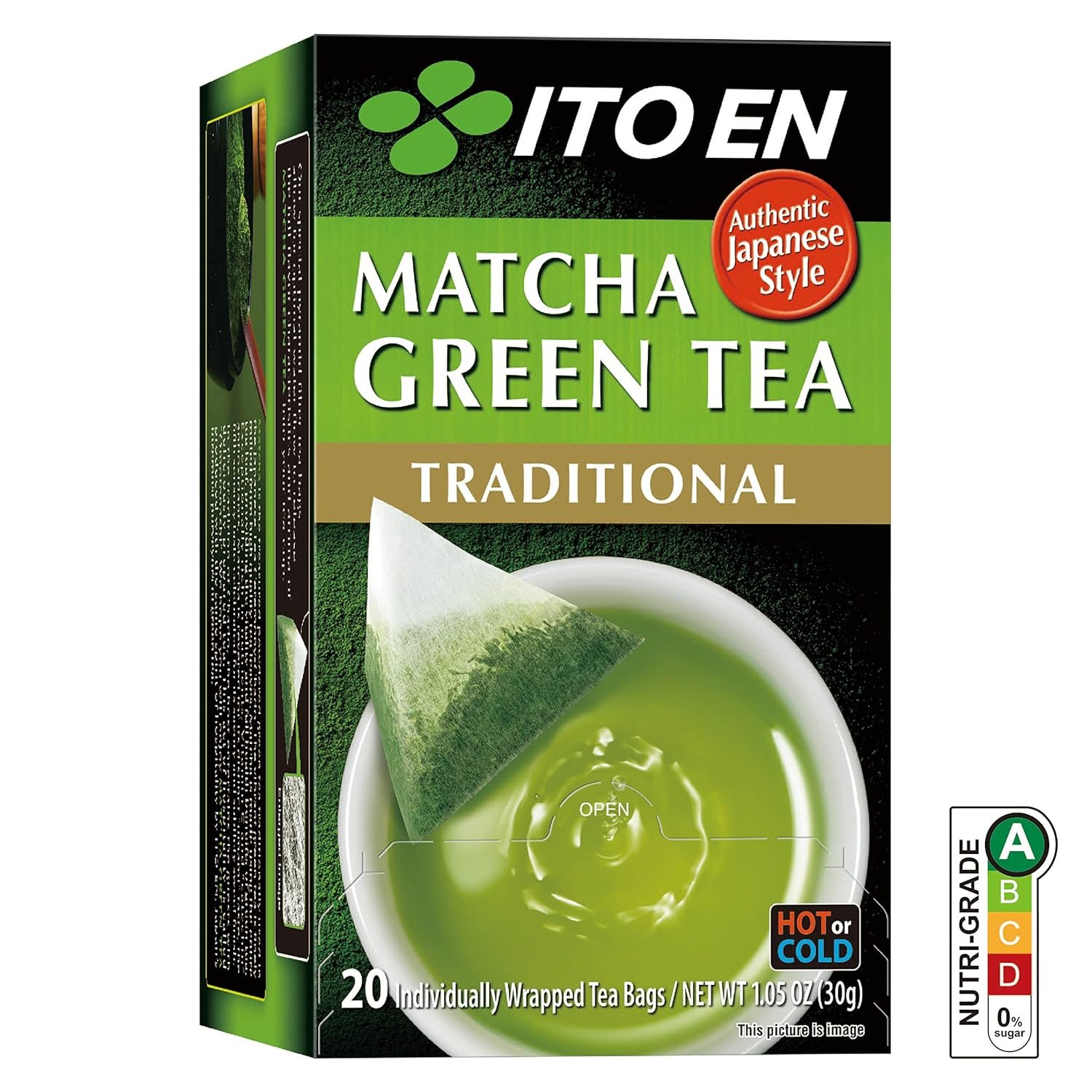 ITO EN Matcha Green Tea, Traditional, Tea Bags (20 Count)