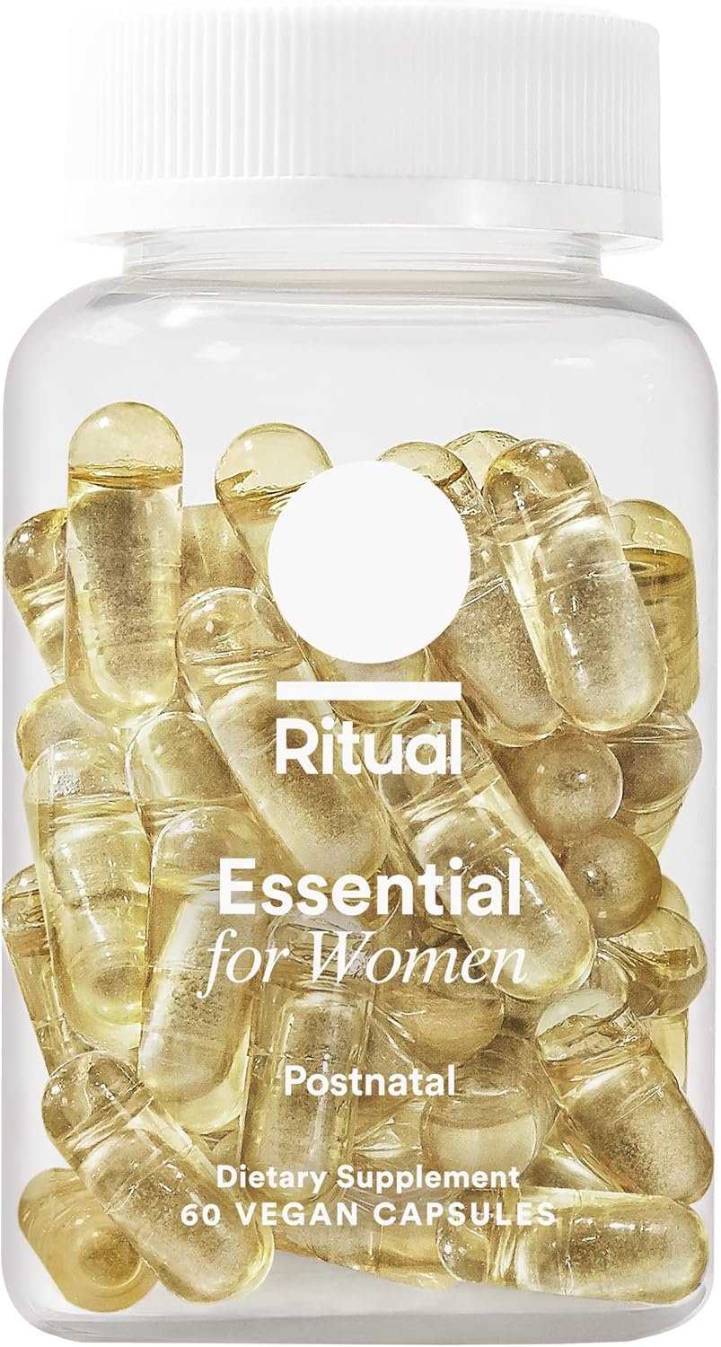 Ritual Essential for Women Postnatal Multivitamin – Postpartum Vitamin – Omega-3 DHA & Choline for Lactation Support, Vitamin A, C, D3 & Zinc for Immune Function Support*, B12, Iodine, Biotin, 30 Day