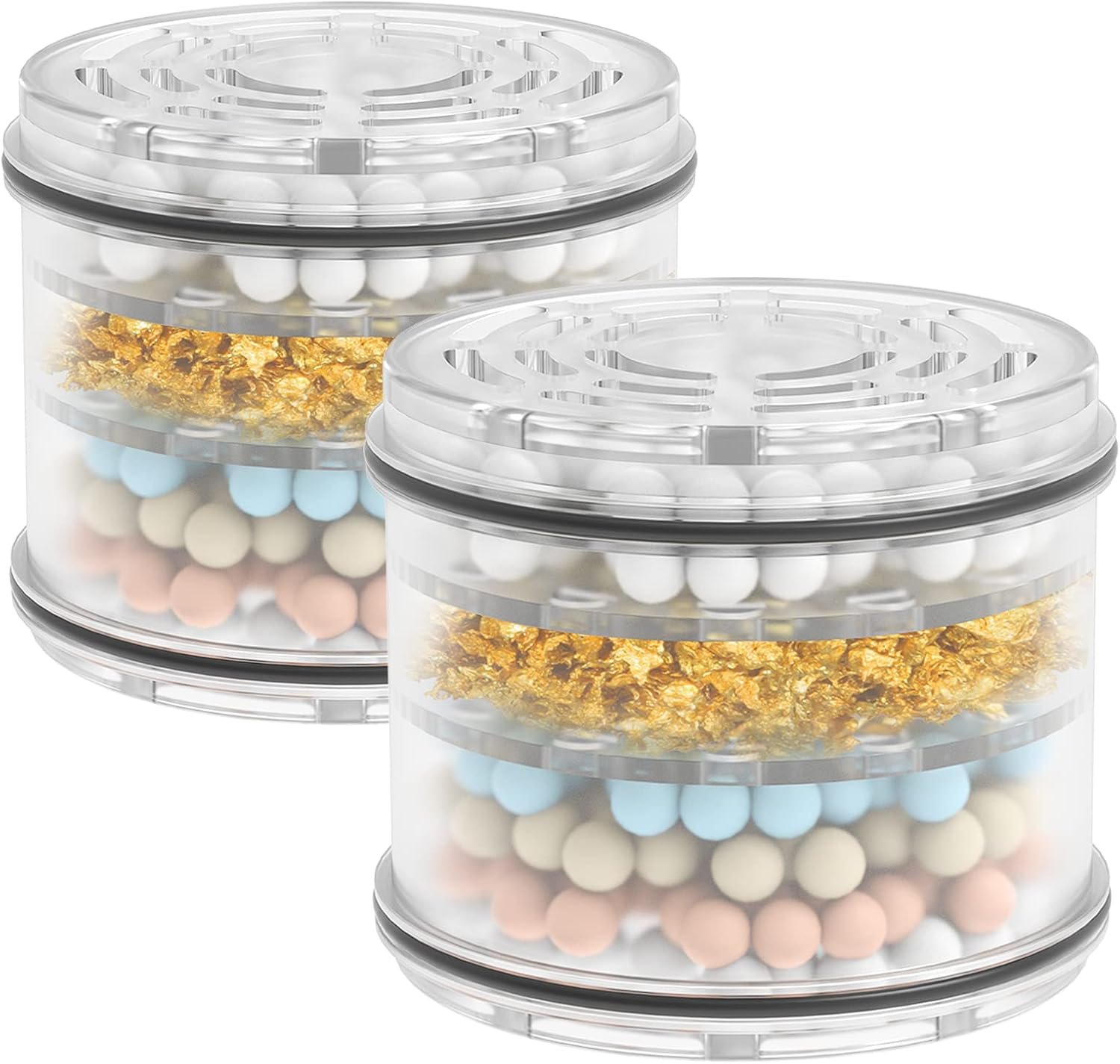 MakeFit Shower Head Filter Replacement Cartridge for MakeFit Filtered Shower Head – H5H117 (2-PACK)