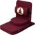 Friends of Meditation Relaxing Buddha Meditation Chair | Detachable Rectangular Back Support & Zafu Cushion | Portable Folding Chair | Floor Chair with Back Support | Yoga Chairs for Adults | Maroon
