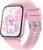 Smart Watch for Kids, 12 Puzzle Games HD Touch Screen Watches, Step Counter, Heart Rate and Sleep Monitor, Flashlight, Music Player,12/24 hr Educational Toys Birthday Gifts for Girls Ages 6-12 (Pink)