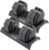 CAP Barbell ADJUSTABELL Adjustable 55 lb Hex Dumbbell Weights – Singles & Pairs | Multiple Handle Options