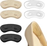 Heel Pads for Loose Shoes, Heel Inserts for Women, High Heel Comfort Pads Filler Improved Shoe Fit and Comfort, Heel Protectors Stop Heel Slip and Blister(3 Pairs)