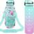 32 oz Water Bottles with Straw & Strap, Motivational Water Bottles with Times to Drink, BPA Free Reusable Sports Water Bottle with Sleeve Carrier for Hiking, Travel, Running or Fitness