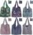 Reusable Grocery Bags, 6 Pack 50Lbs Foldable Fashion Washable Shopping Bags, Large Boho Tote Bags For Groceries, Bulk Market Cloth Storage Bags, Utility Aesthetic Personalized Gifts For Women