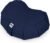 Meditation Cushion (Midnight Blue) Crescent, Buckwheat Husk Filled, Floor Pillow or Cushions, Yoga Seat, Zafu, Made in The USA