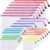 24pcs Mesh Zipper Pouch Bags – 8 Sizes Plastic Zipper Pouches for Organization, Mesh Bags with Zipper, Waterproof Clear Travel Pouches, UMETDO File Bag with Zipper for Office Supplies