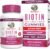 MaryRuth Organics Biotin Gummies | Sugar Free | Vegan | Non-GMO | 2,500 mcg Biotin Supplement | Hair Skin and Nails Vitamins | Hair Growth Vitamins | Hair Growth Supplement | 60 Count