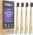 PRIMALS Horse Bristle & Bamboo Toothbrush (4-Pack) – Luxurious & Soft Horse Bristles – Fully Biodegradable – Plastic & Nylon Free – Quick Dry Design